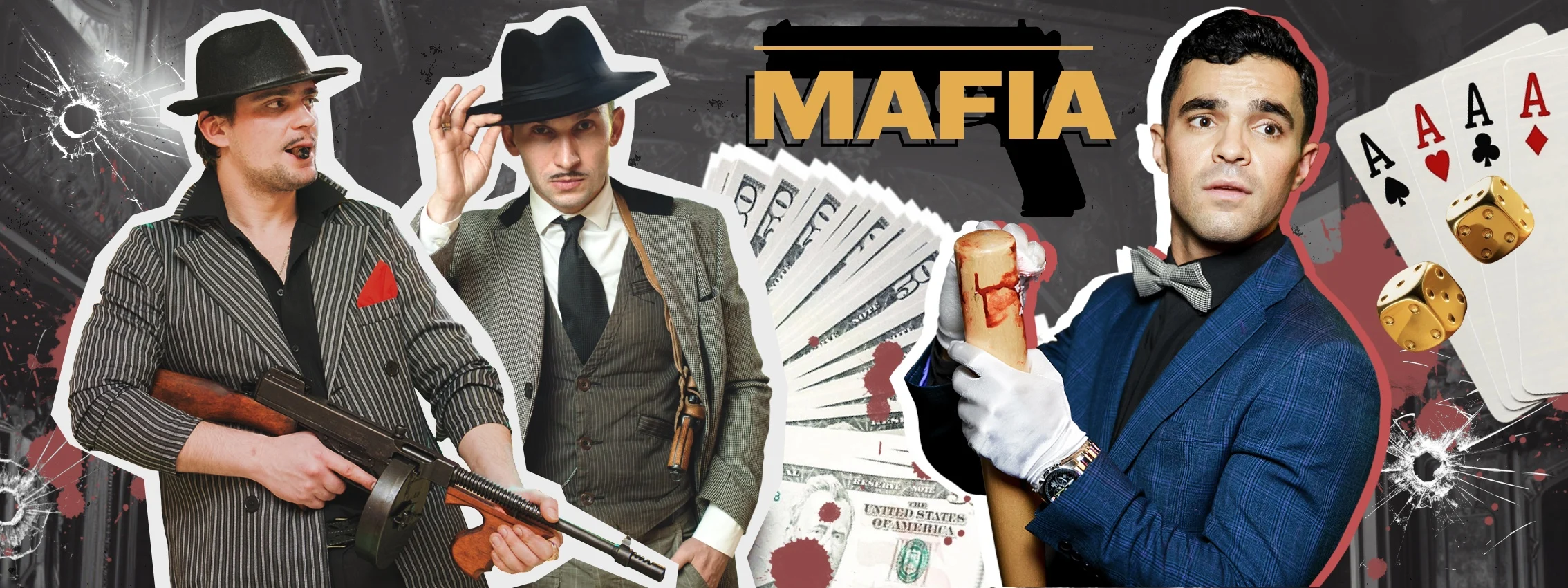 Иммерсивный спектакль «Мафия»: банкетный зал — эпицентр криминального детектива